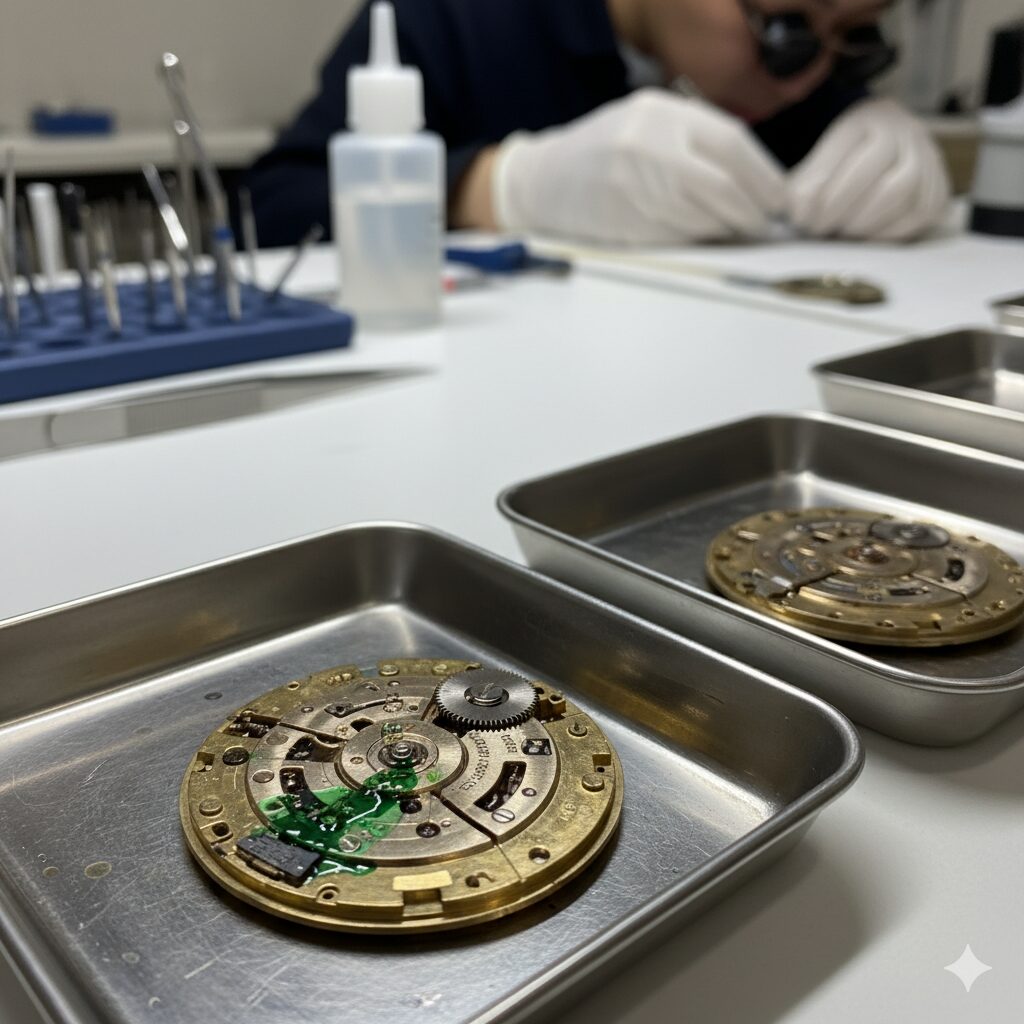 液漏れした時計は使える？時計洗浄の料金について
