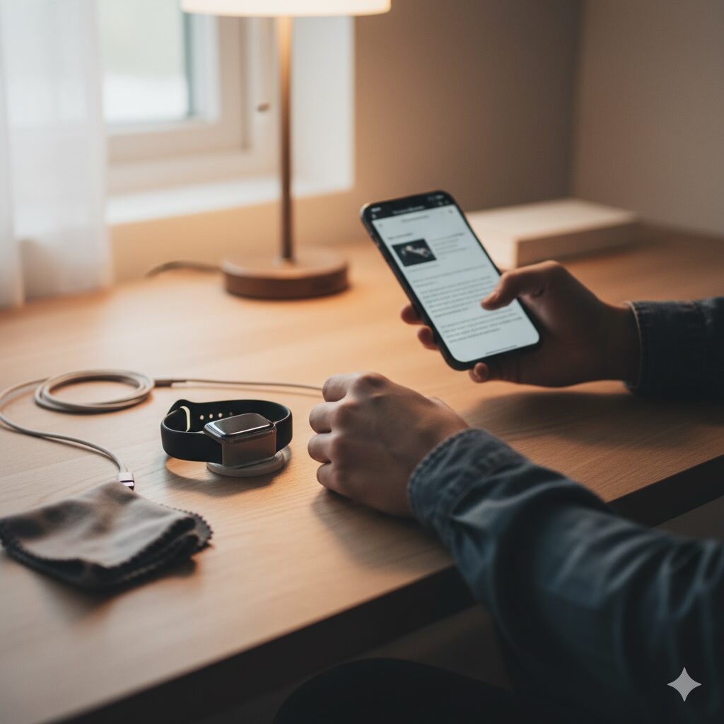 アップルウォッチが充電できない時は落ち着いて確認しよう