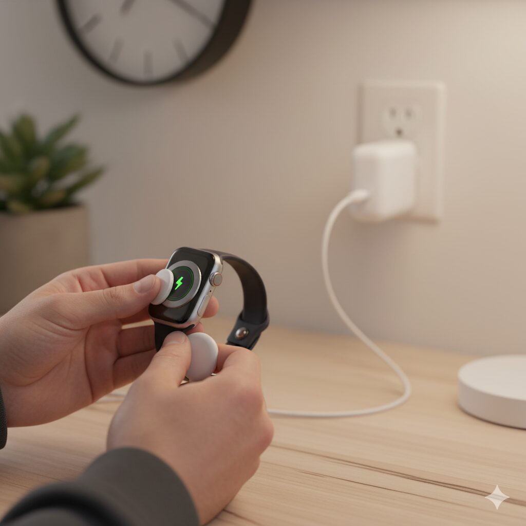 アップルウォッチの充電方法は？