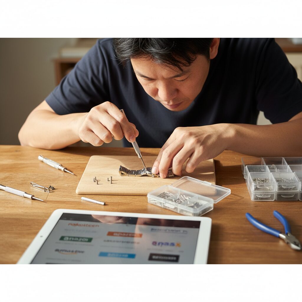 腕時計のピンが抜けない時の割りピンの代用と入手先